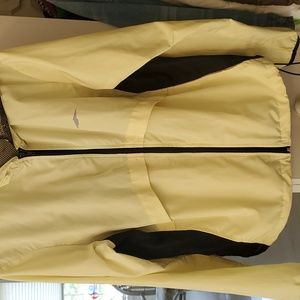 Yellow wind breaker jacket